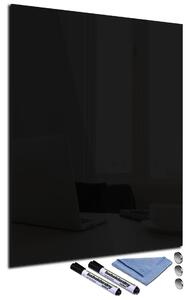 Magnetická sklenená tabuľa 90x70cm - černá