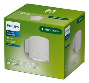 Vonkajšie nástenné svietidlo 1x GU10 biela IP44 PHILIPS Fylx 8721103104953