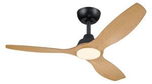 Stropný ventilátor so svetlom LED 3000–6500K čierna, drevo IP20 PHILIPS Olas 8721103096128