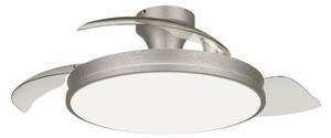 Stropný ventilátor so svetlom LED 2700–6500K nikel IP20 PHILIPS Atlas 8721103096081