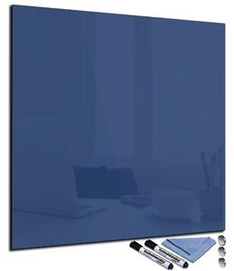 Magnetická sklenená tabuľa 70x70cm - tmavě modrá
