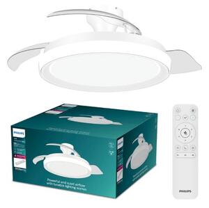 Stropný ventilátor so svetlom LED 2700–6500K biela IP20 PHILIPS Bliss 8721103096104