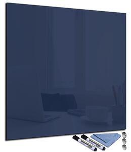 Magnetická sklenená tabuľa 40x40cm - modro-černá