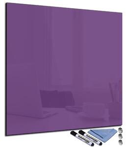 Magnetická sklenená tabuľa 55x55cm - fialová