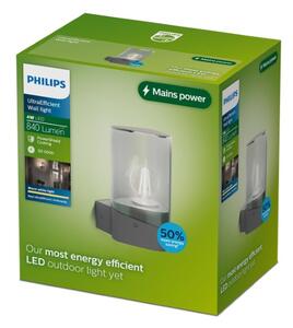 Vonkajšie nástenné svietidlo LED 2700K antracitová IP44 PHILIPS UltraEfficient Nayl 8721103104892