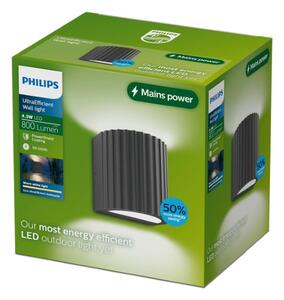 Vonkajšie nástenné svietidlo LED 2700K antracitová IP44 PHILIPS Zyra 8721103104830