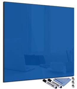 Magnetická sklenená tabuľa 70x70cm - modrá