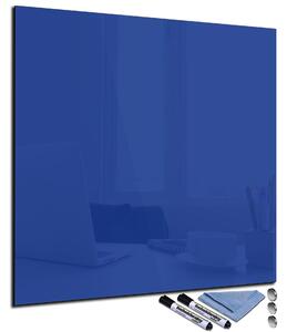 Magnetická sklenená tabuľa 40x40cm - modrá