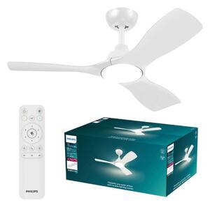 Stropný ventilátor so svetlom LED 3000–6500K biela IP20 PHILIPS Olas 8721103096005