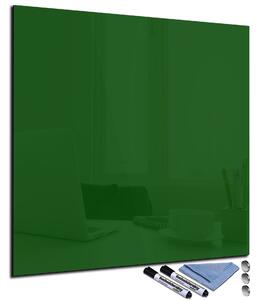 Magnetická sklenená tabuľa 40x40cm - tmavě zelená