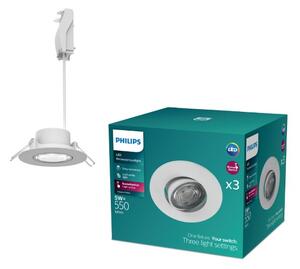Zapustené svietidlo LED 4000K biela IP20 PHILIPS Cilantro Step 8721103038036 balenie 3 ks