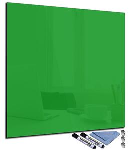 Magnetická sklenená tabuľa 70x70cm - zelená