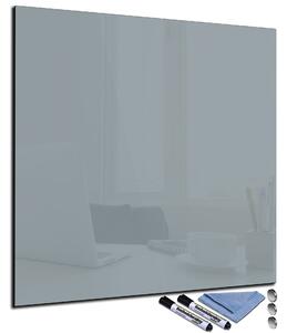 Magnetická sklenená tabuľa 65x65cm - světle šedá