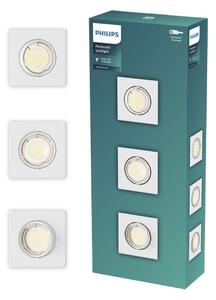 Zapustené svietidlo GU10 biela IP20 PHILIPS Peridot 8721103037015 balenie 3 ks