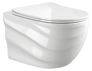 Hydrosan Závesná WC misa so SoftClose sedadlom SKAL WH RIM 03, biela