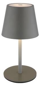 Globo 58488G-LED stmievateľná dotyková nabíjateľná vonkajšia stolná lampa VANNIE 3W/5V IP54 1800mAh sivá