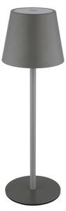 Globo 58488G-LED stmievateľná dotyková nabíjateľná vonkajšia stolná lampa VANNIE 3W/5V IP54 1800mAh sivá