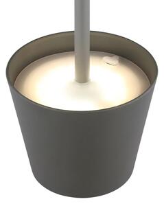Globo 58488G-LED stmievateľná dotyková nabíjateľná vonkajšia stolná lampa VANNIE 3W/5V IP54 1800mAh sivá