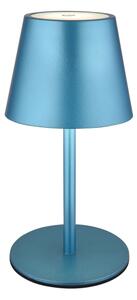 Globo 58488BL-LED Dotykovo stmievateľná nabíjateľná vonkajšia stolová lampa VANNIE 3W/5V IP54 1800mAh modrá