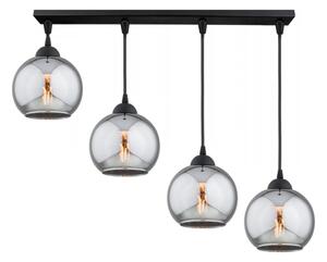 Brilagi - Luster na lanku DIOR 4xE27/60W/230V čierna/dymová sivá