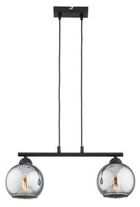 Brilagi - Luster na lanku DIOR 2xE27/60W/230V čierna/dymová sivá