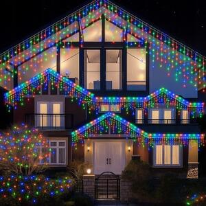 Vianočné svetielka LED záclona FLASH multicolor 300 LED