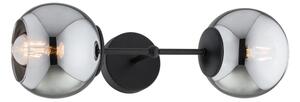 Brilagi - Nástenné svietidlo DIOR 2xE27/60W/230V čierna/dymovo-šedá