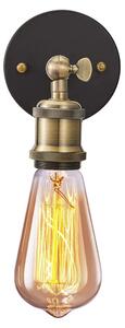 Toolight - Nástenná lampa Amber - čierna / zlatá - APP618-1W