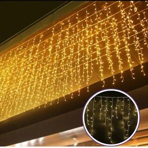 Vianočné svetielka LED záclona FLASH teplá biela 300 LED