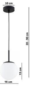 Brilagi - Závesné svietidlo na kábli MILO 1xE27/60W/230V čierne