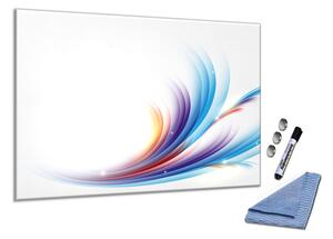 Sklenená magnetická tabuľa abstrakce modro fialová - S-148906103-5555