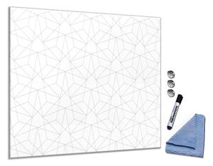 Sklenená magnetická tabuľa abstraktní geometrický vzor - S-530415049-10040