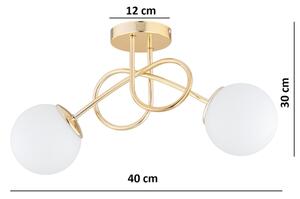 Brilagi - Prisadený luster MILO 2xE27/60W/230V zlatý
