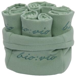 SADA UTERÁKOV NA TVÁR, 30/30 cm, mätovozelená Bio:Vio - Kúpeľňový textil