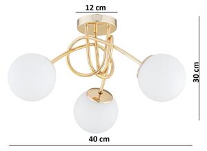 Brilagi - Prisadený luster MILO 3xE27/60W/230V zlatý