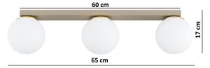Brilagi - Bodové svietidlo MILO 3xE27/60W/230V béžová/zlatá