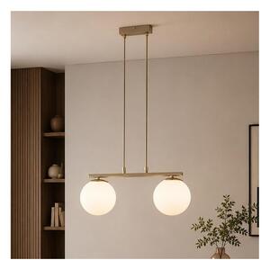 Brilagi - Luster na lanku MILO 2xE27/60W/230V béžová/zlatá
