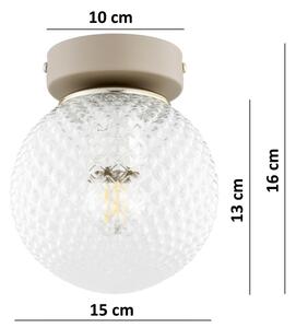 Brilagi - Bodové svietidlo STELLA 1xE27/60W/230V béžová/zlatá