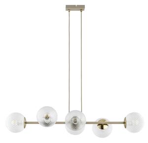 Brilagi - Závesný luster na lane STELLA 6xE27/60W/230V béžová/zlatá