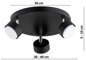 Brilagi - LED bodové svietidlo MONO 3xGX53/30W/230V čierne