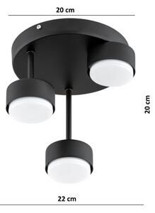 Brilagi - LED prisadený luster MONO 3xGX53/30W/230V čierny