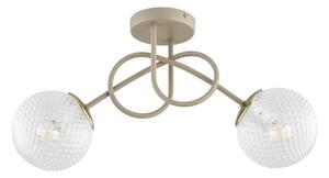 Brilagi - Prisadený luster STELLA 2xE27/60W/230V béžová/zlatá