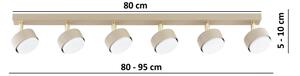 Brilagi - LED Bodové svietidlo MONO 6xGX53/30W/230V béžová/zlatá
