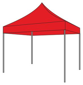 TENTino Strecha 5x5 m bez potlače zákazkovo vyrobená