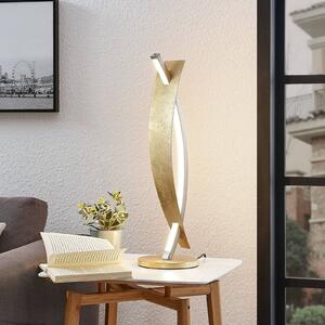 Stolová LED lampa Marija elegantný zlatý dizajn