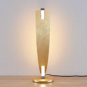 Stolová LED lampa Marija elegantný zlatý dizajn