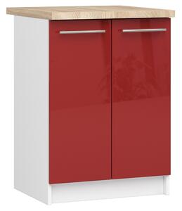 Ak furniture Kuchynská skrinka Olivia S 60 cm 2D bielo-červená