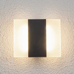 Vonkajšie nástenné LED svetlo Börje hranatý tvar
