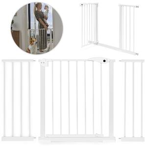 ECOTOYS Bezpečnostná zábrana 74-132 cm na schody, dvere - biela ECOTOYS