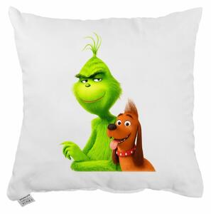 Vianočný vankúš Grinch a Max 40x40 cm EMI